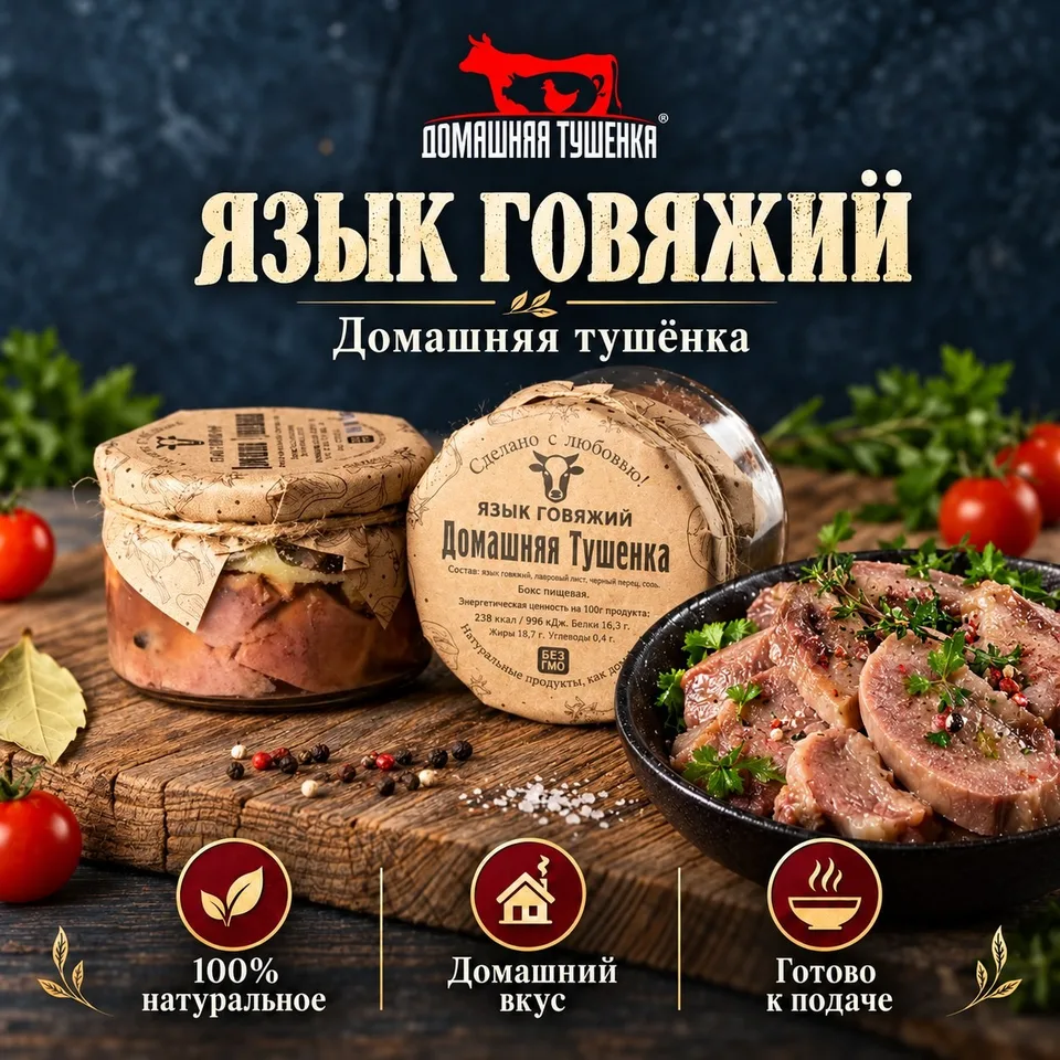 Язык говяжий 250 гр.