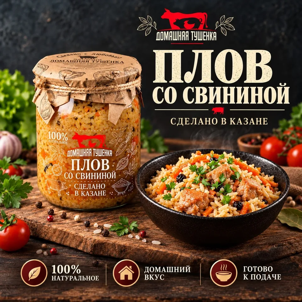 Плов со свининой 500 гр.