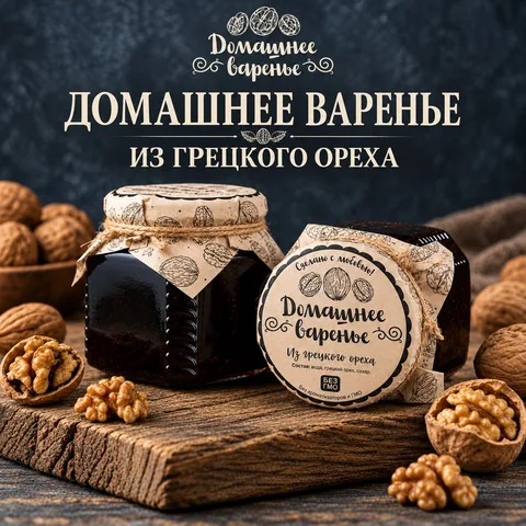 Варенье из грецкого ореха 250 гр.