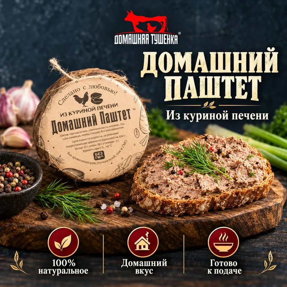 Паштет из куриной печени 250 гр.